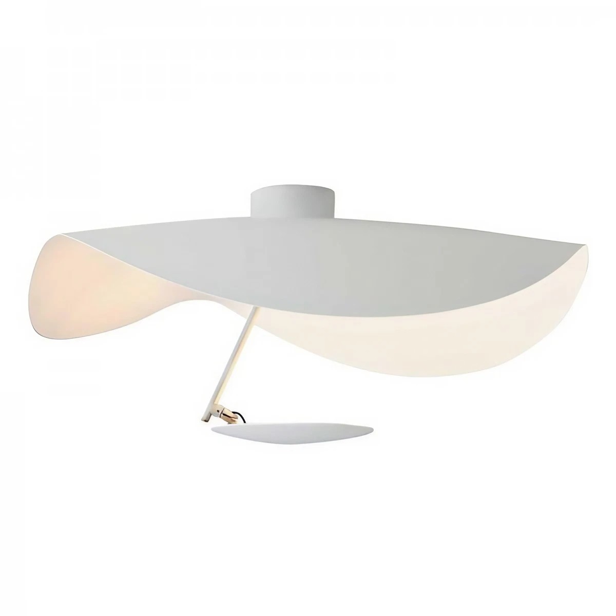 Modern Foil Curved Metal LED Pendant / Ceiling light for Bedroom