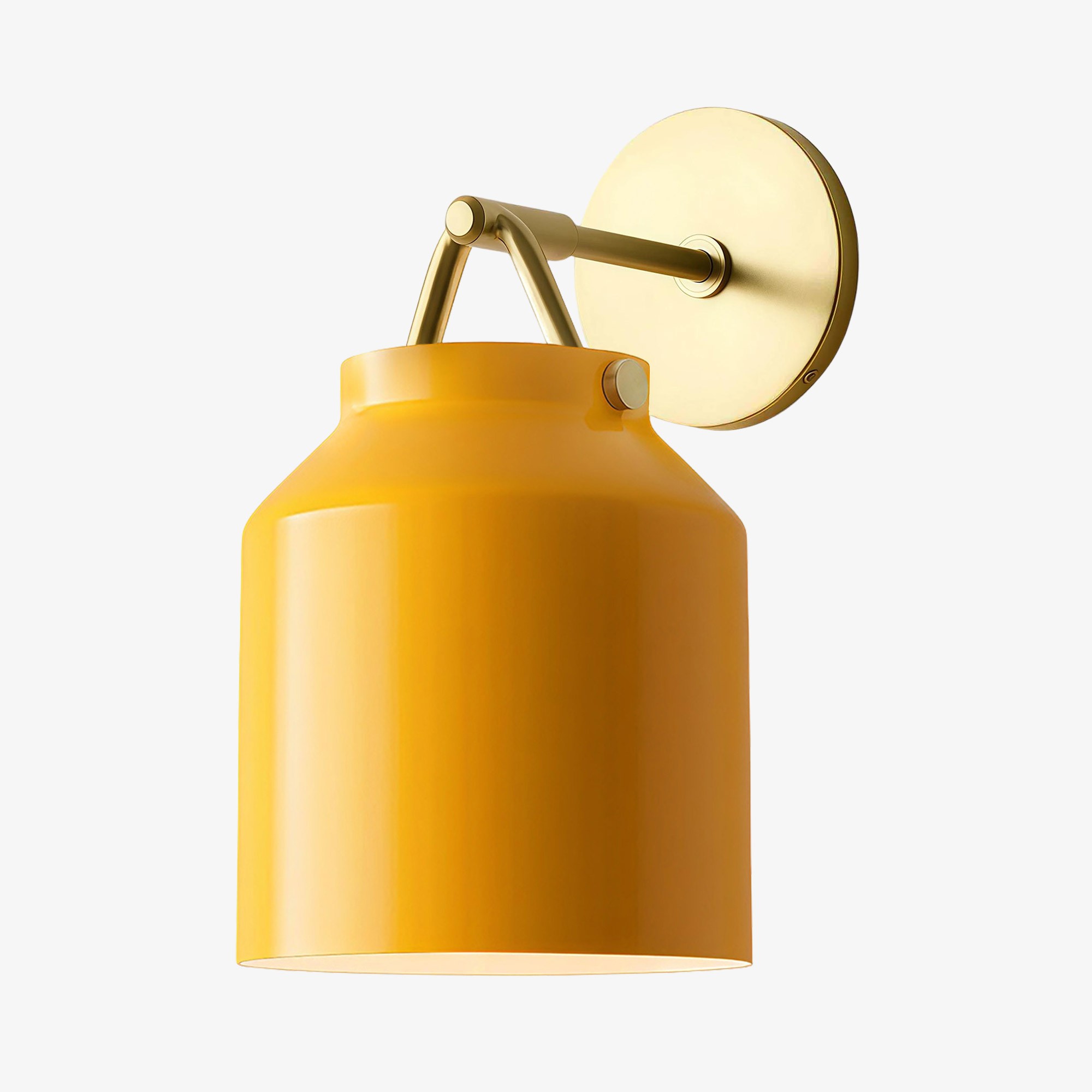 Hanton Modern Minimalist Brass and Glass Sconce – Damp Rated for Bathrooms T173