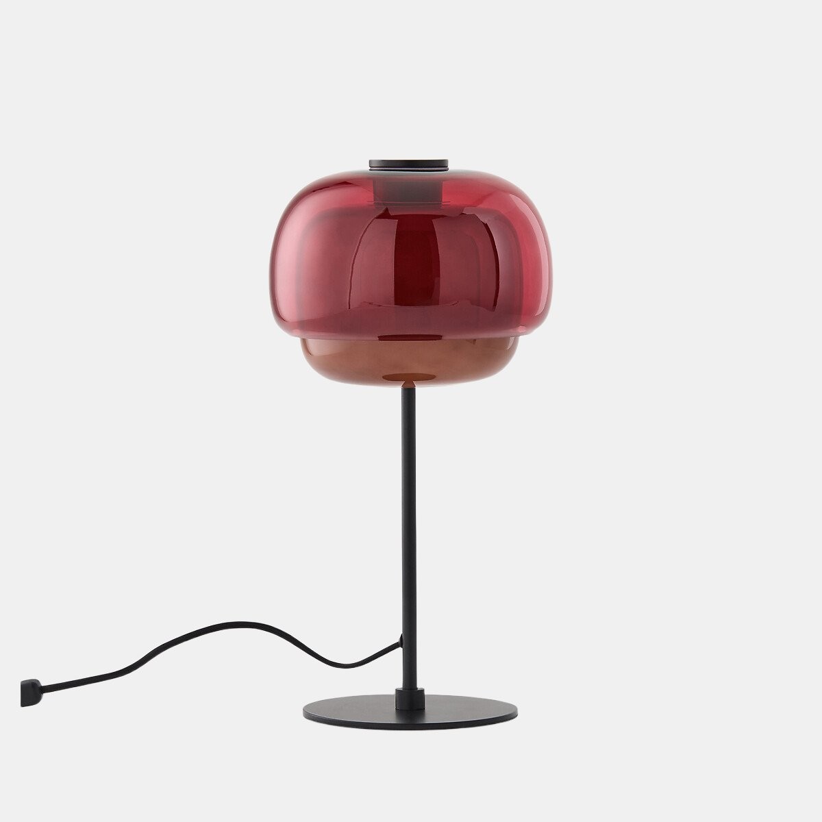Clinco Modern Retro Glass Table Lamp - Mushroom Double Shade Design T415