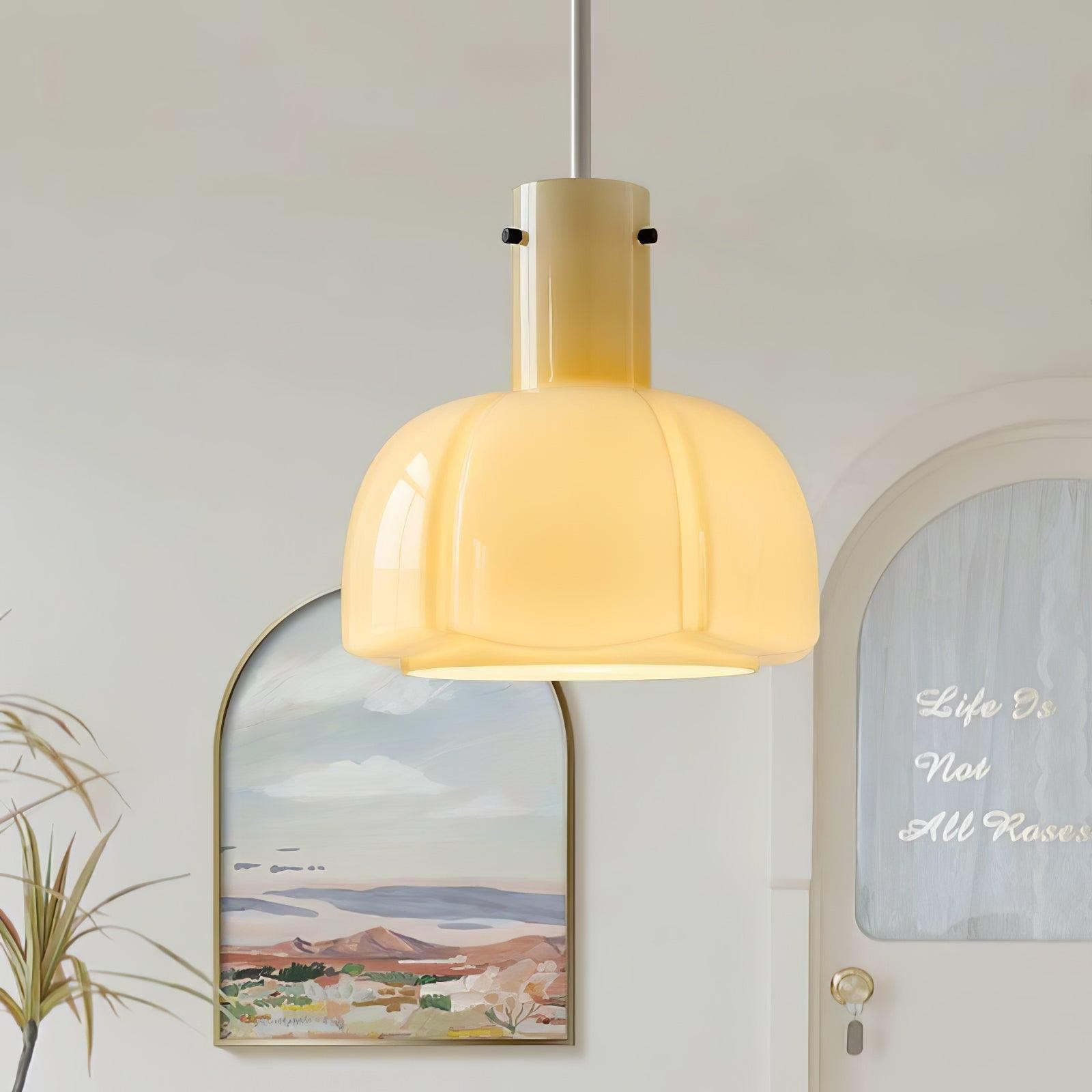 Medieval Style Glass Bud Pendant Lamp M457
