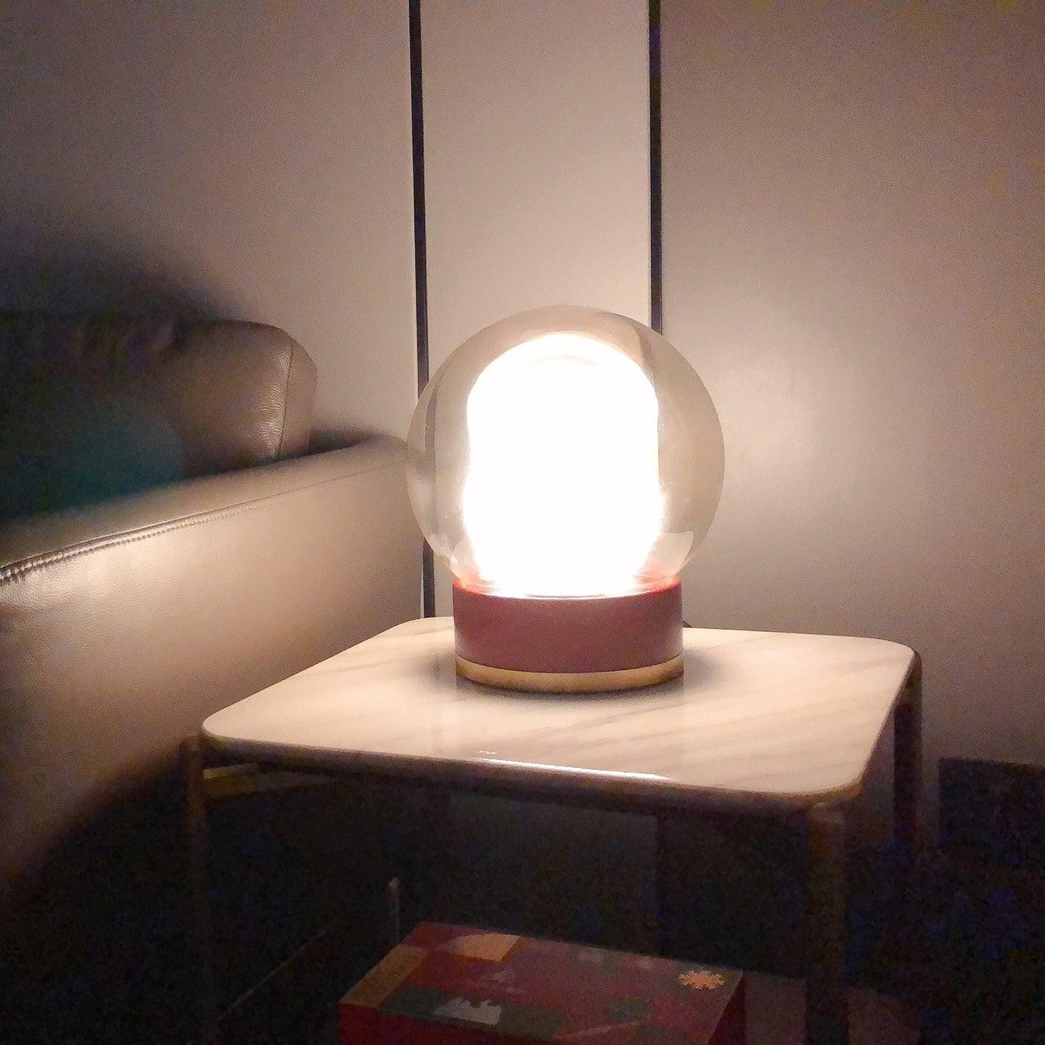 Simple Creative Wood Orb Table Lamp M527