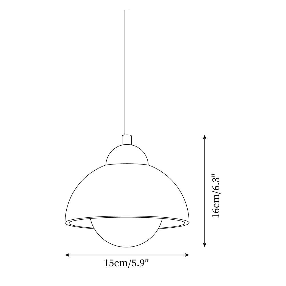 Yellow Travertine Wabi-Sabi Style Pendant Lamp M200