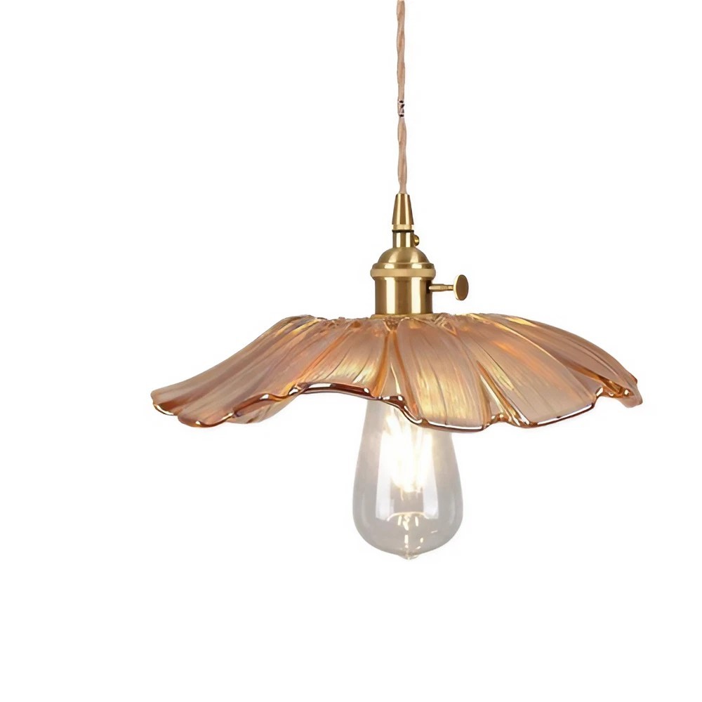 Tiffany Lotus Glass Pendant Light S55