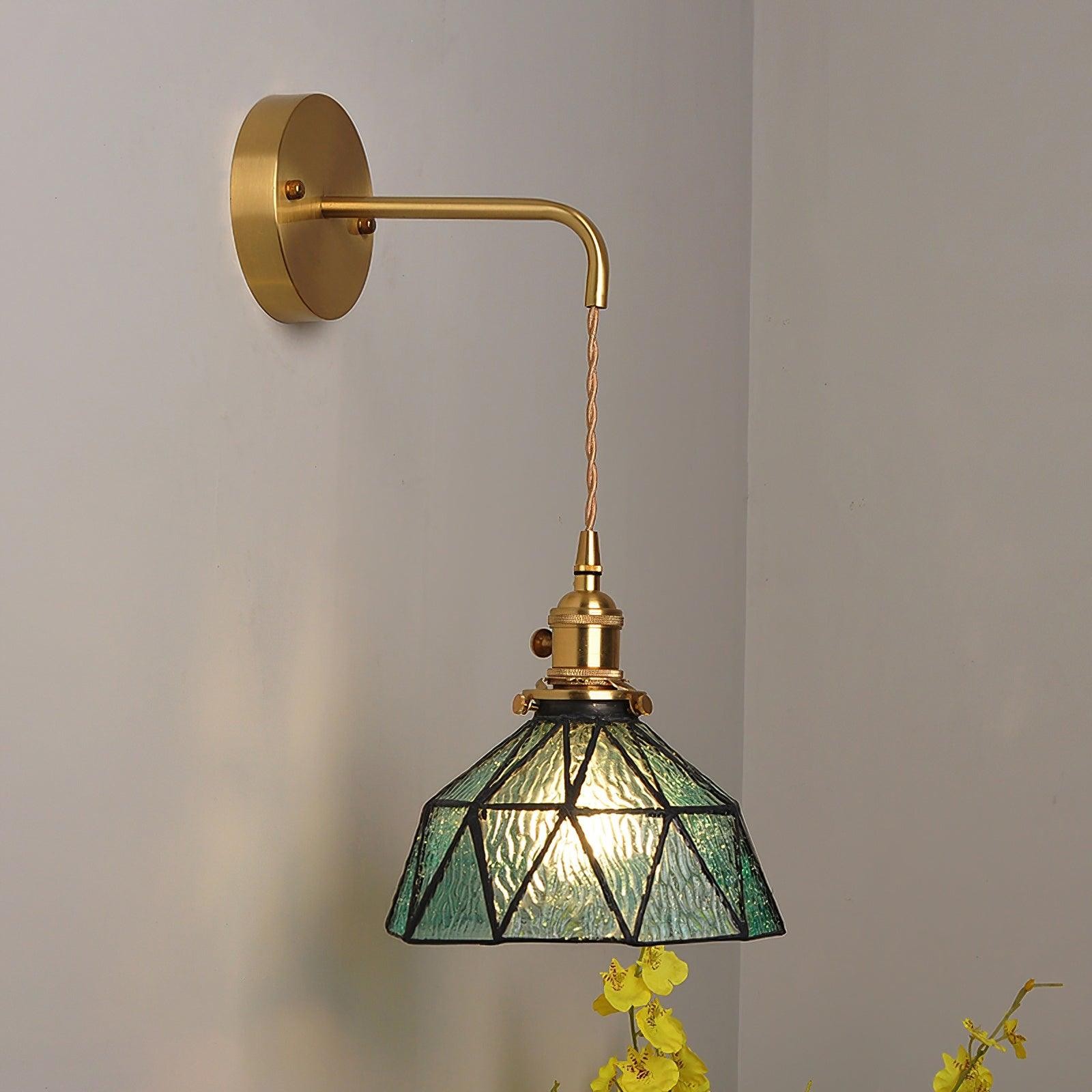 Retro Pastoral Glass Wall Lamp M211
