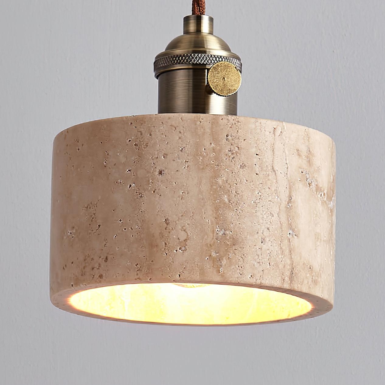 Alagusmo Minimalist Travertine Pendant Light D892