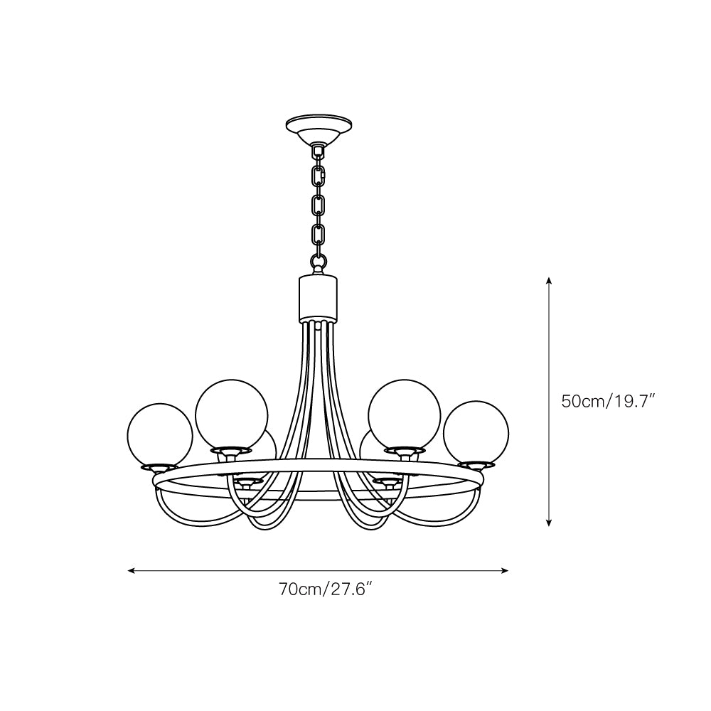 Caroline Sphere Chandelier D510