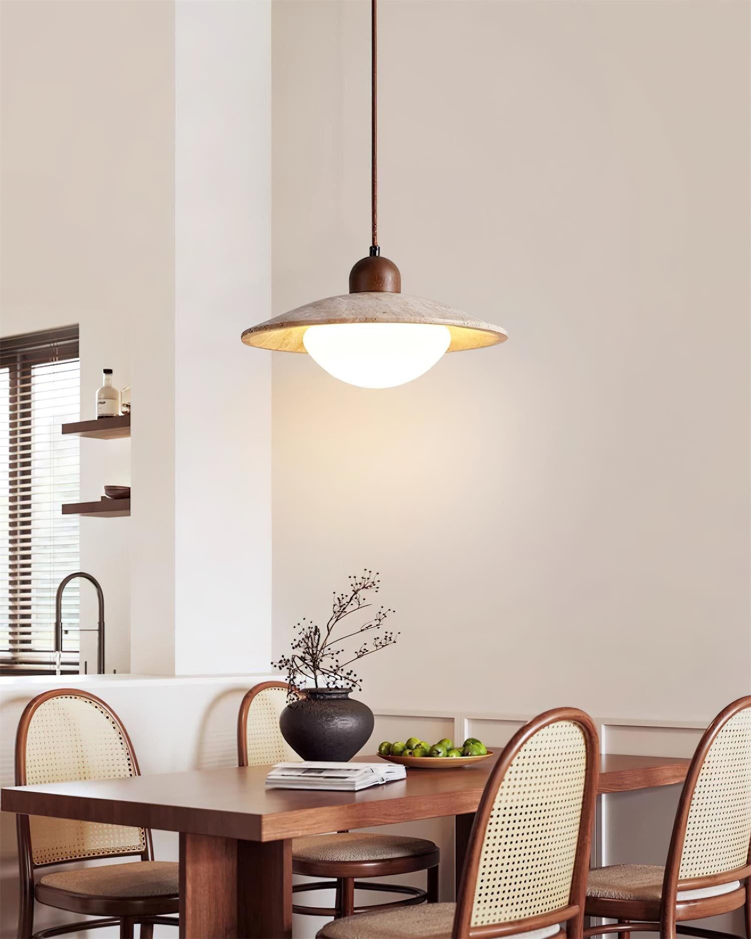 Wood Retro Wabi-Sabi Style Pendant Lamp M281