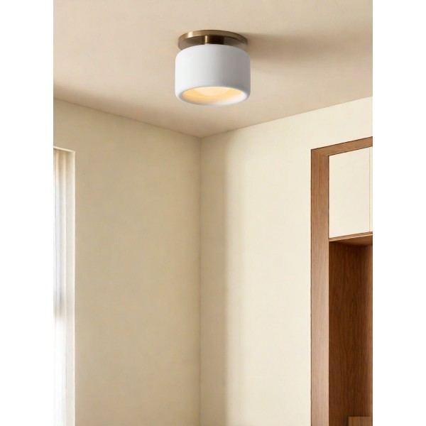 Cerova Elegant Round Porcelain Flush Mount Ceiling Light T165