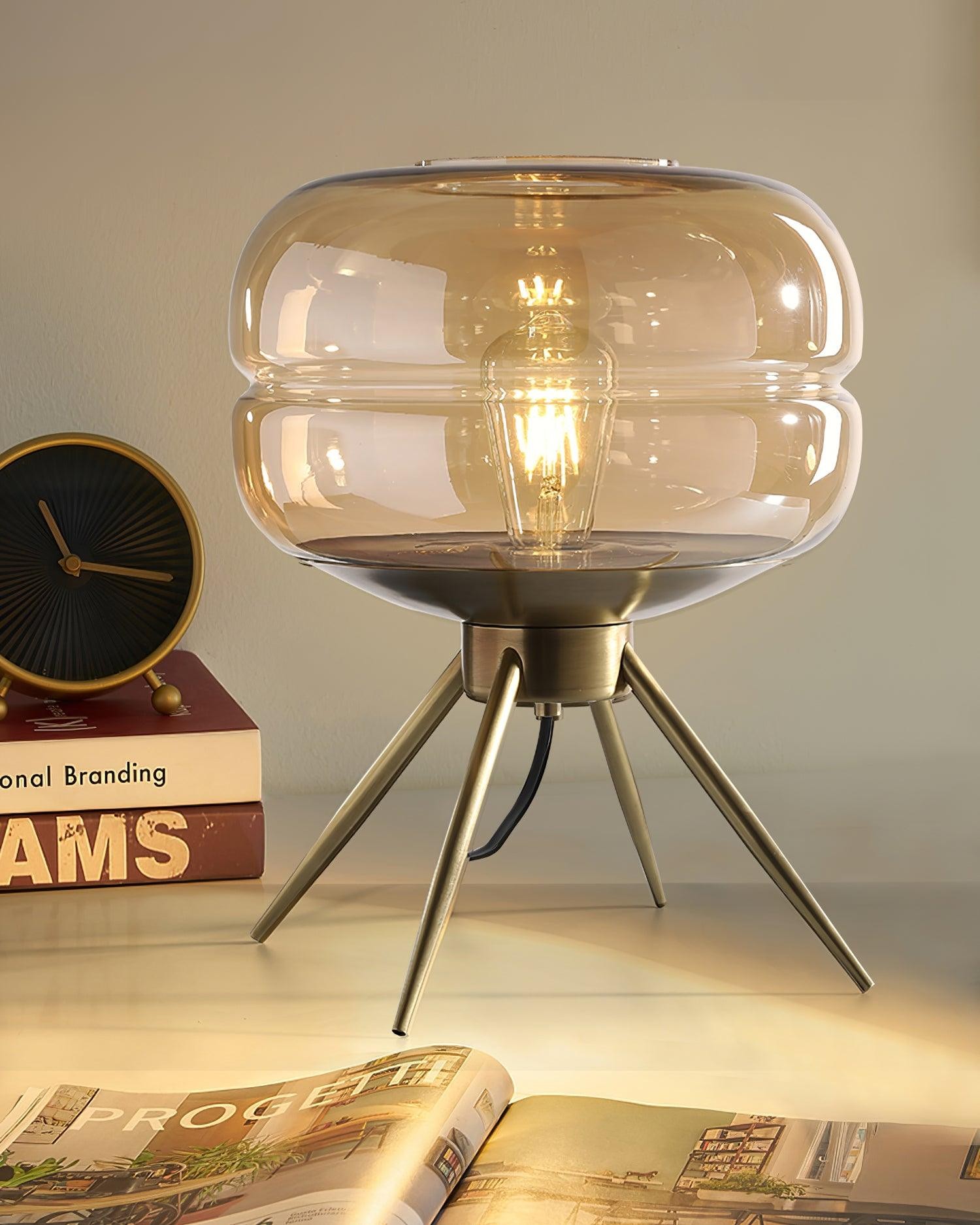 Luxury Personality Colored Glass Cover Tall Table Lamp M234