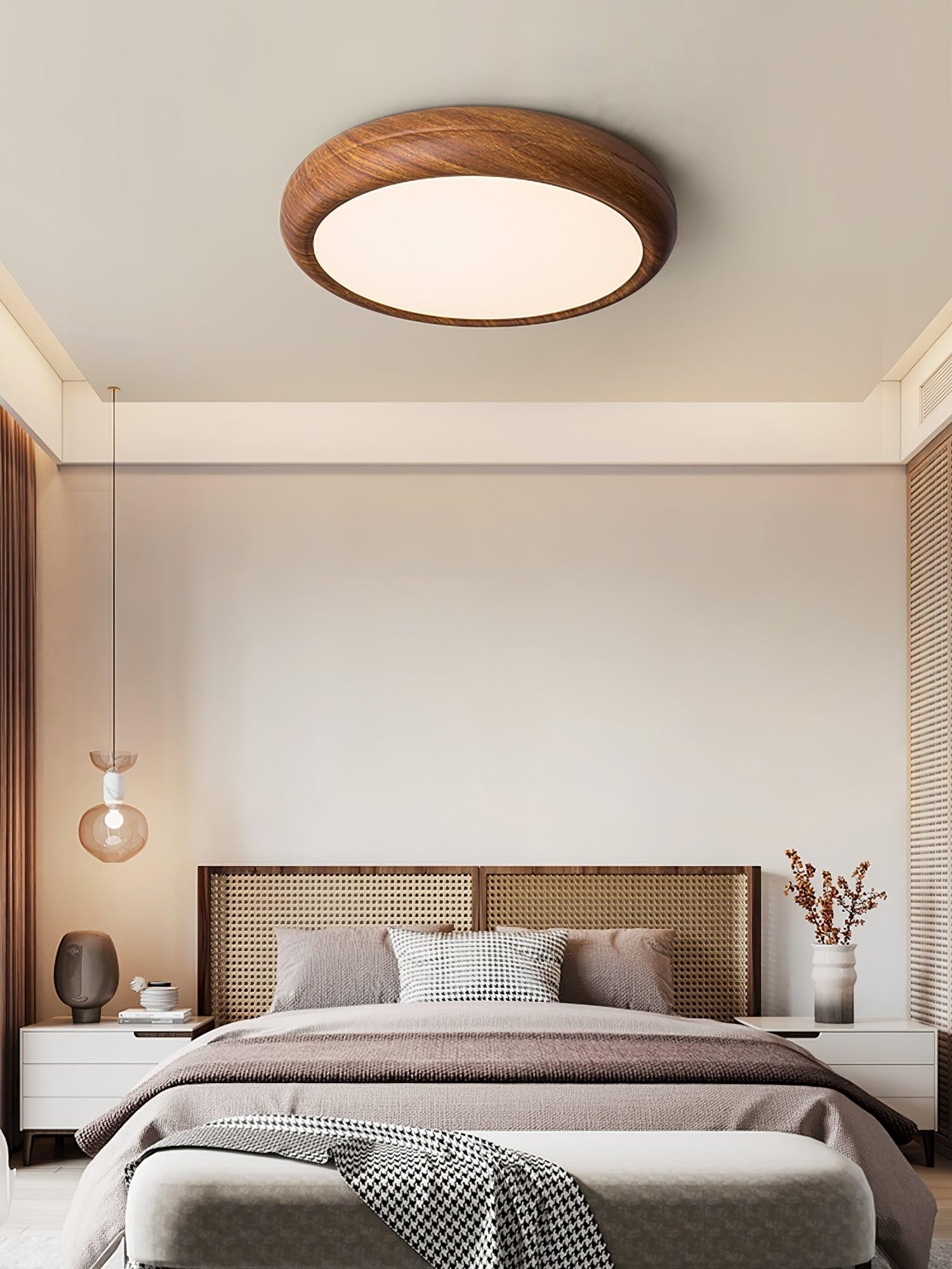 Wood Grain Round Ceiling Lamp M297