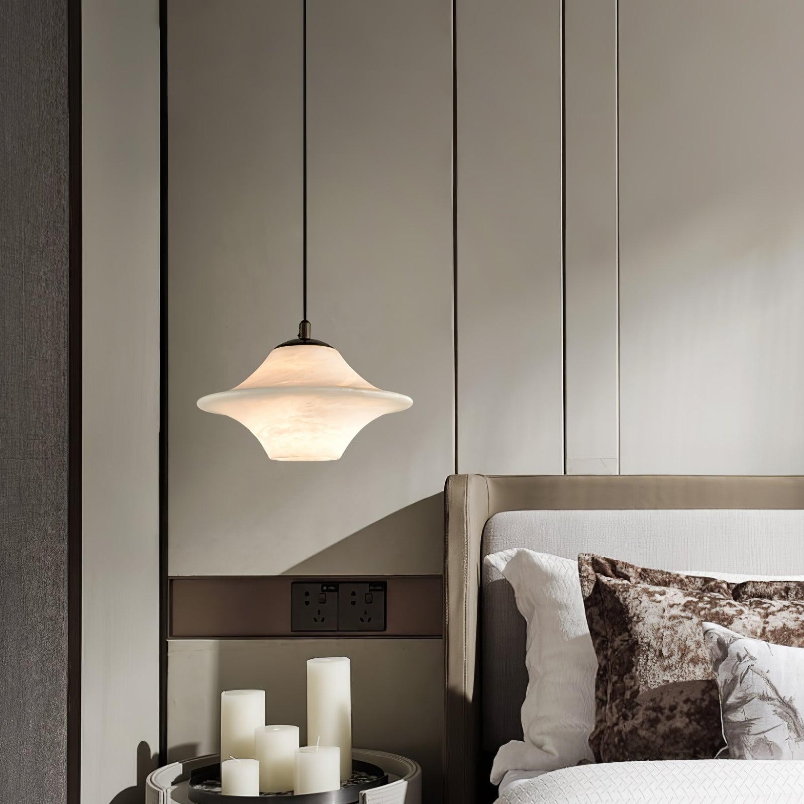 Saucer Alabaster Pendant Light M517