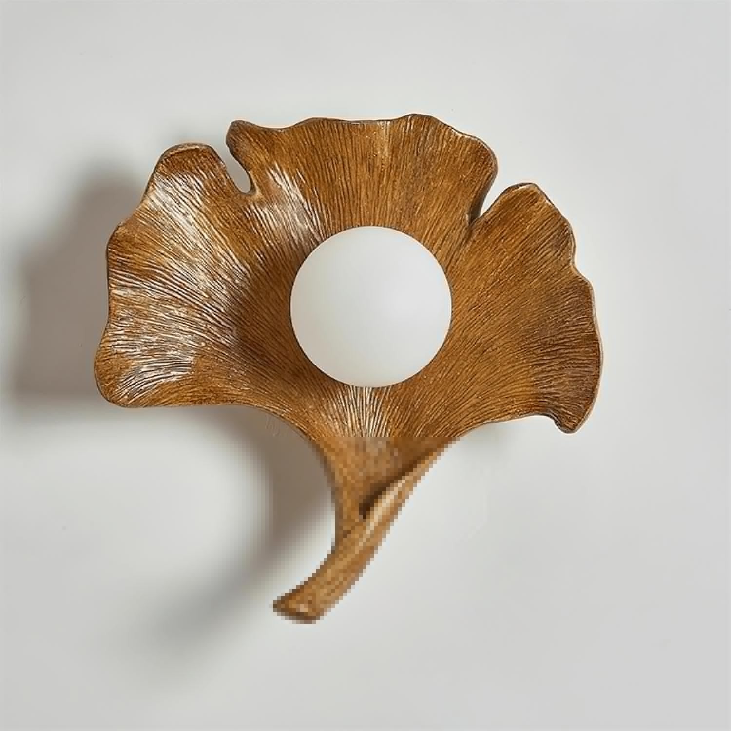 Vintage Ginkgo Leaf Resin Wall Lamp M259