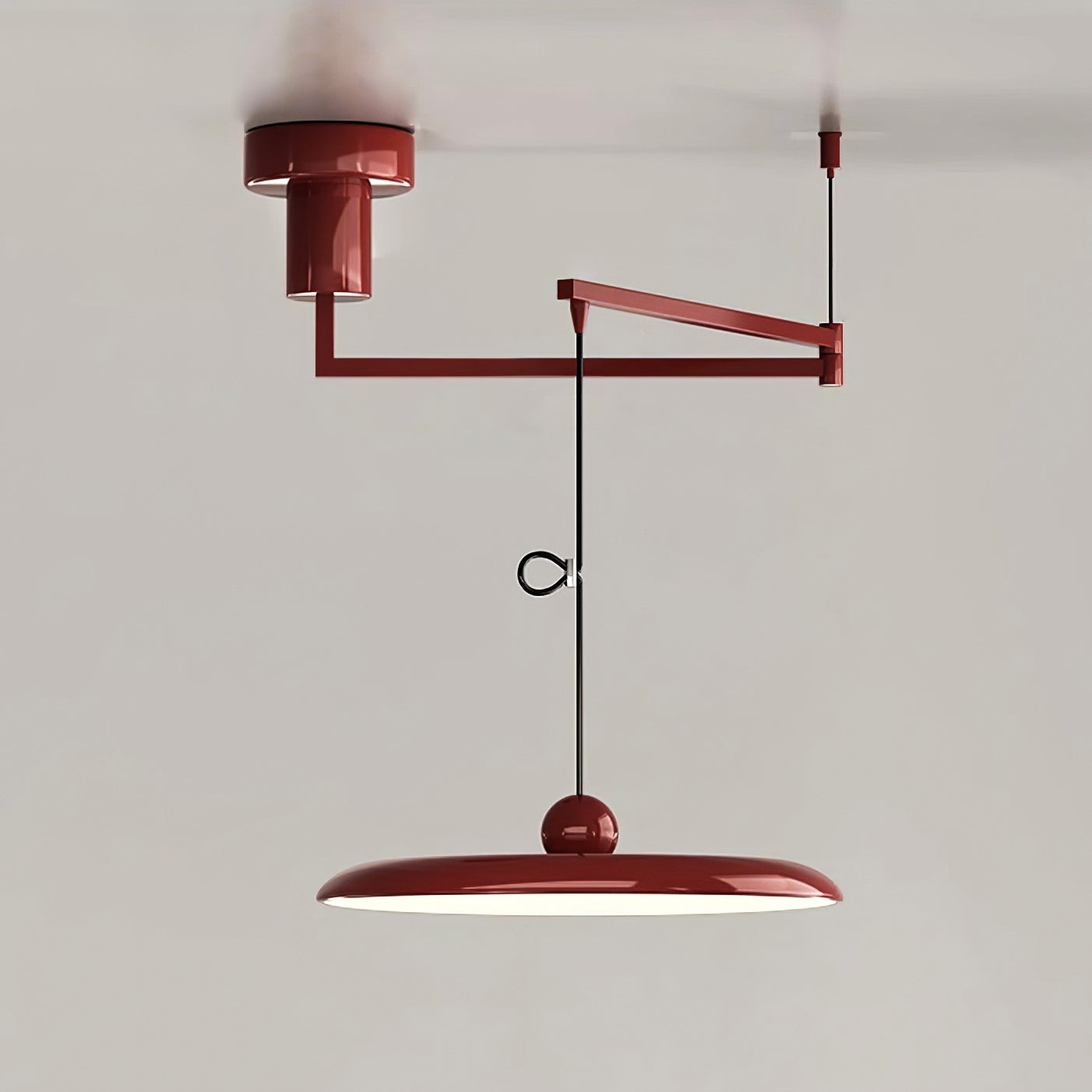 Simple Modern Adjustable Swing Arm Disc Pendant Lamp M110
