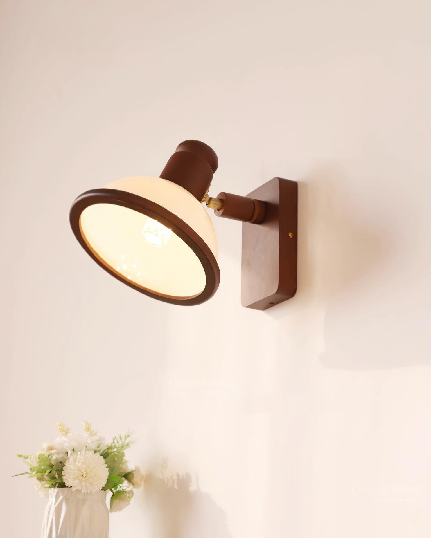 Modern Wooden Adjustable Bedside Reading Wall Lamp M376