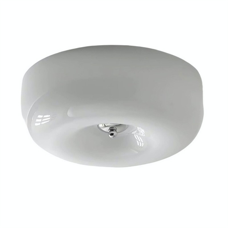 Bauhaus Glass Cream Pudding Ceiling Lamp S151