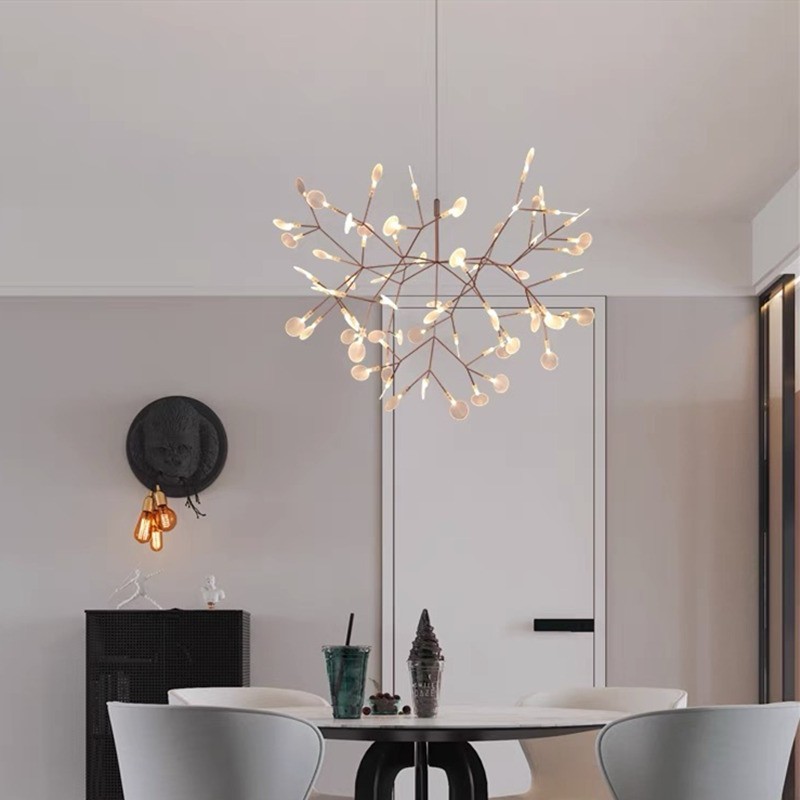 Scandinavian Branching LED Chandelier for Living Room