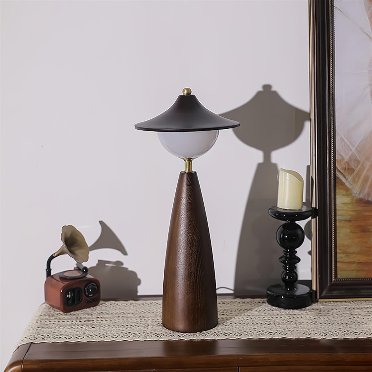 French Retro LED Bedside Table Lamp for Bedroom M326