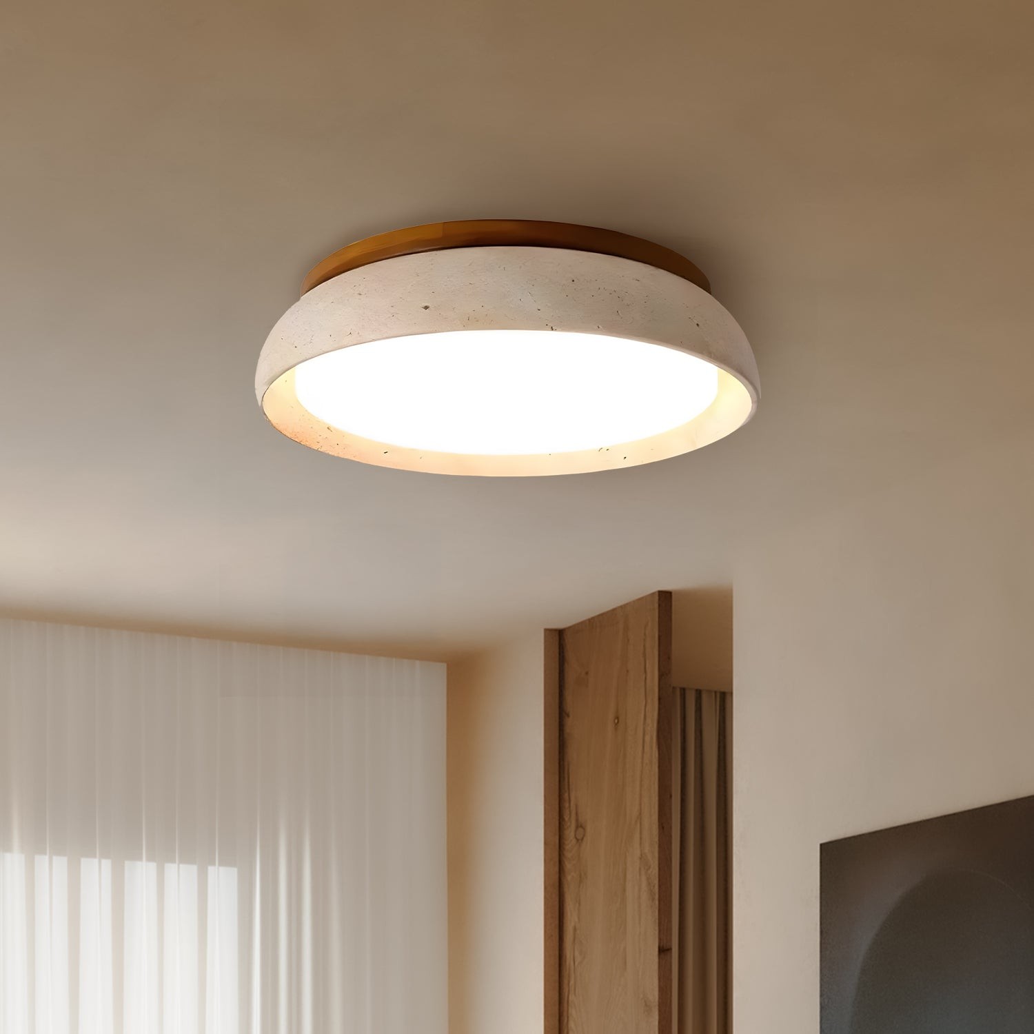 Torvella Modern Scandinavian Travertine Ceiling Light T431