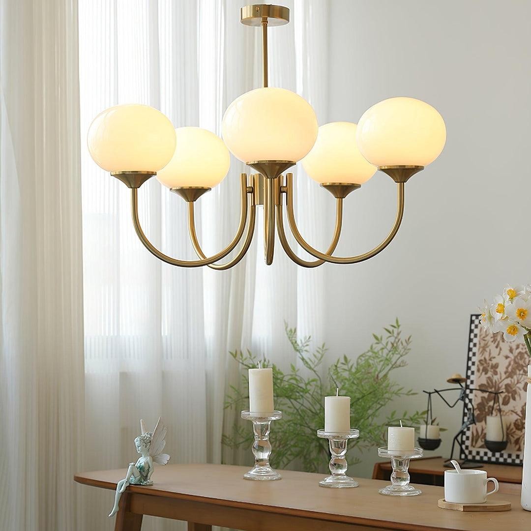 Nordic Bauhaus Glass Marshmallow Chandelier S168