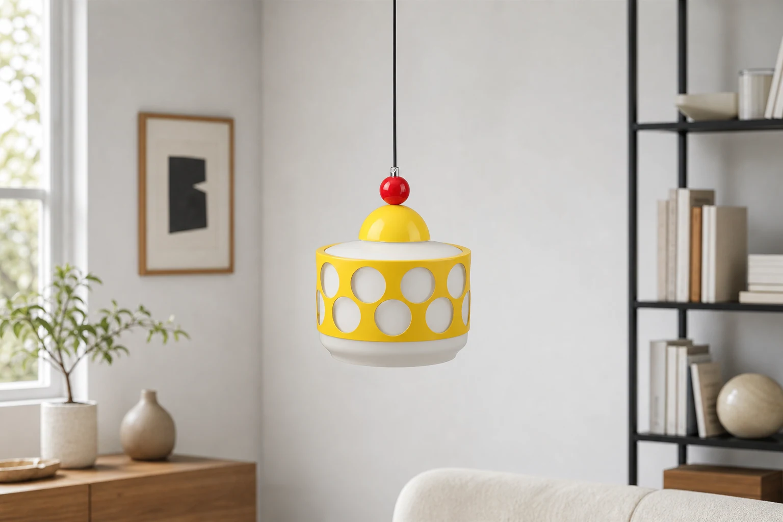 Lampa wisząca Popdot D209 scena lifestylowa z widocznym pełnym produktem