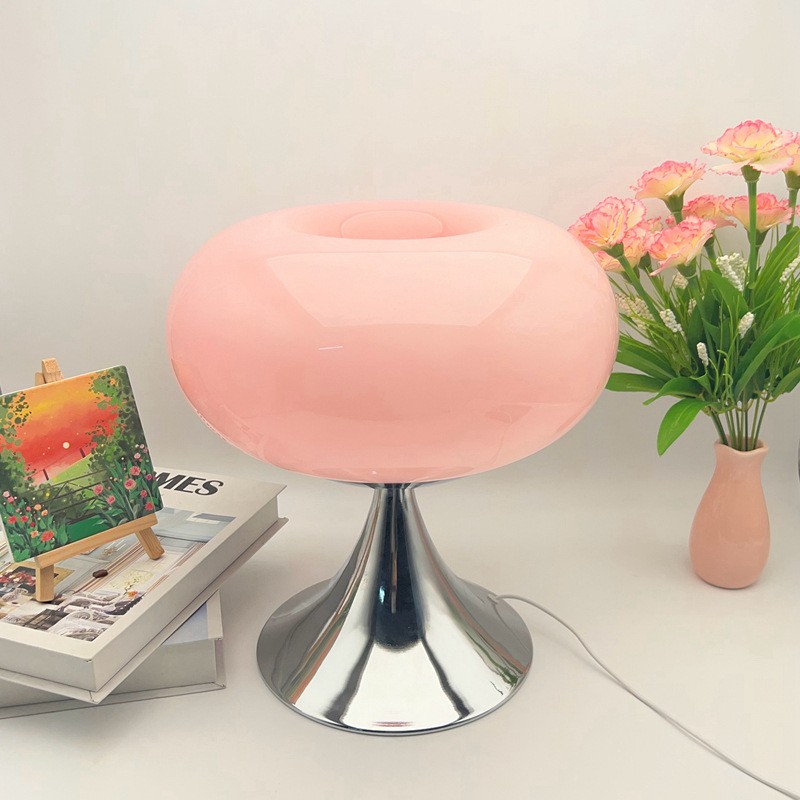 Bauhaus Apple Shaped Glass Led Table Lamp S137