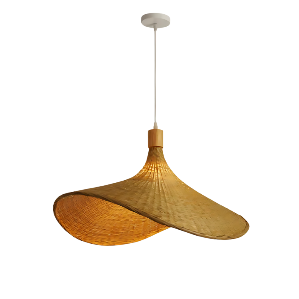 Rustic Raphia Charm Rattan Light D834