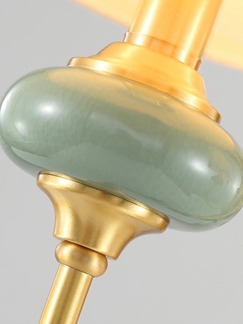 Elaris Elegant Fabric Copper Wall Sconce – Luxury European Style T447