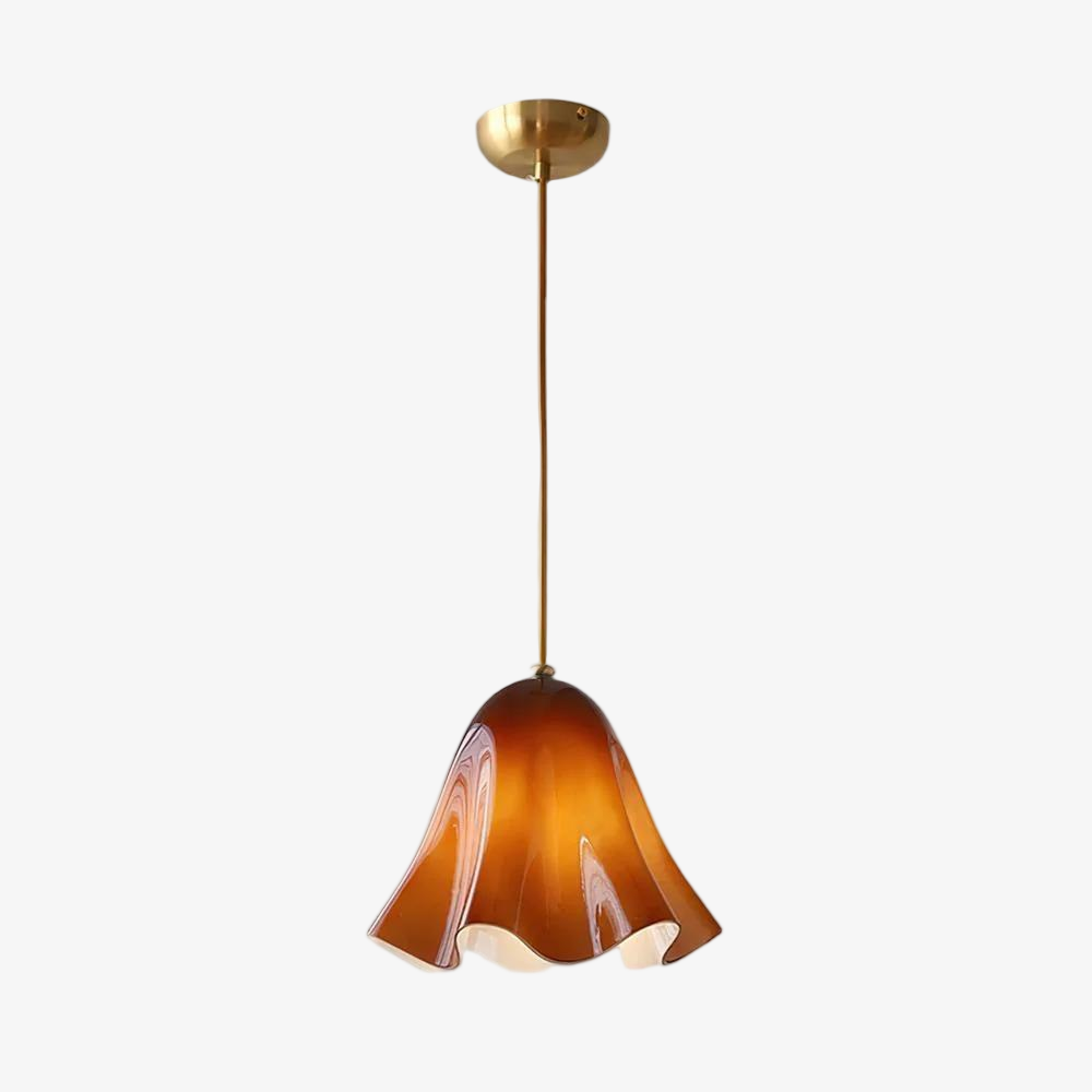 Bellina Artistic Glass Pendant Light - Modern Bloom Inspired Hanging Ceiling Lamp T279