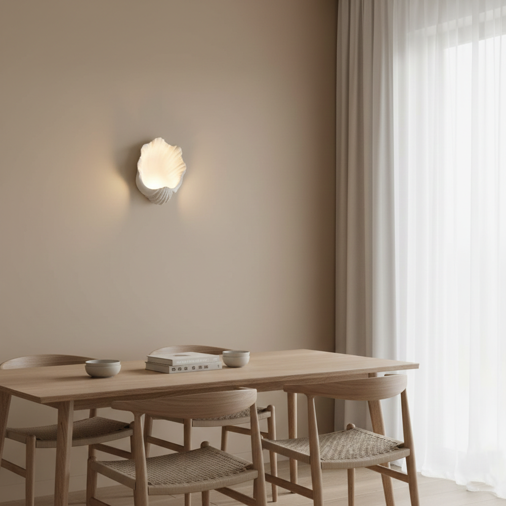 Selka Scallop Nordic Resin Wall Lamp D968