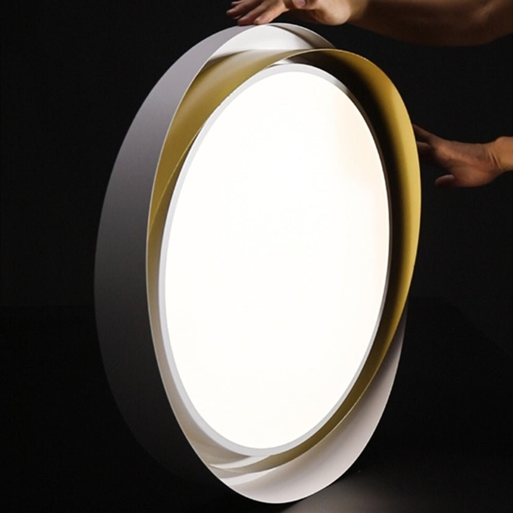 Nordic Style Modern Minimalist Wave Pattern Ceiling Lamp M528