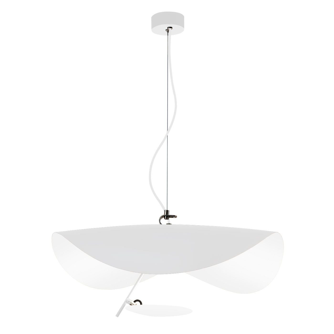 Modern Foil Curved Metal LED Pendant / Ceiling light for Bedroom