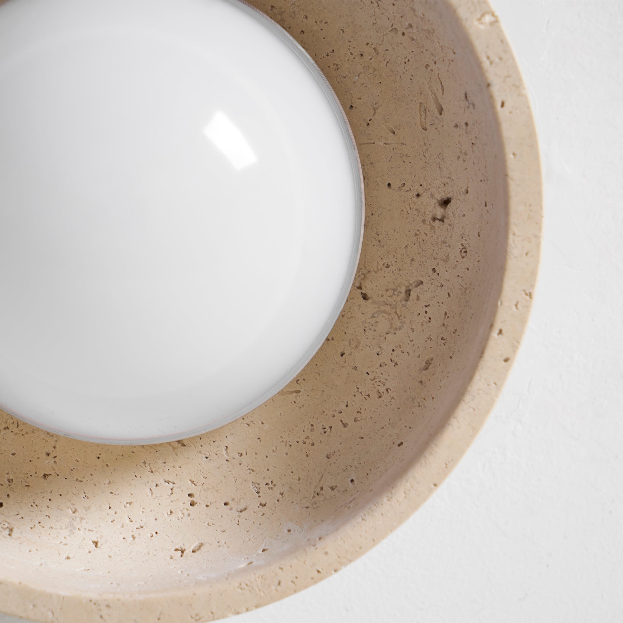 Piedra Travertine Ceiling Lamp D682