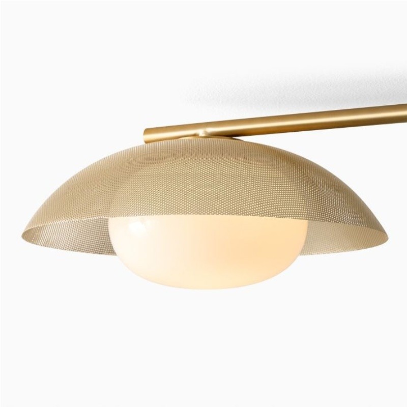 Elorina 3-Light Flush Mount Glass/Metal Ceiling Light - A Stylish Fixture for Modern Spaces T004