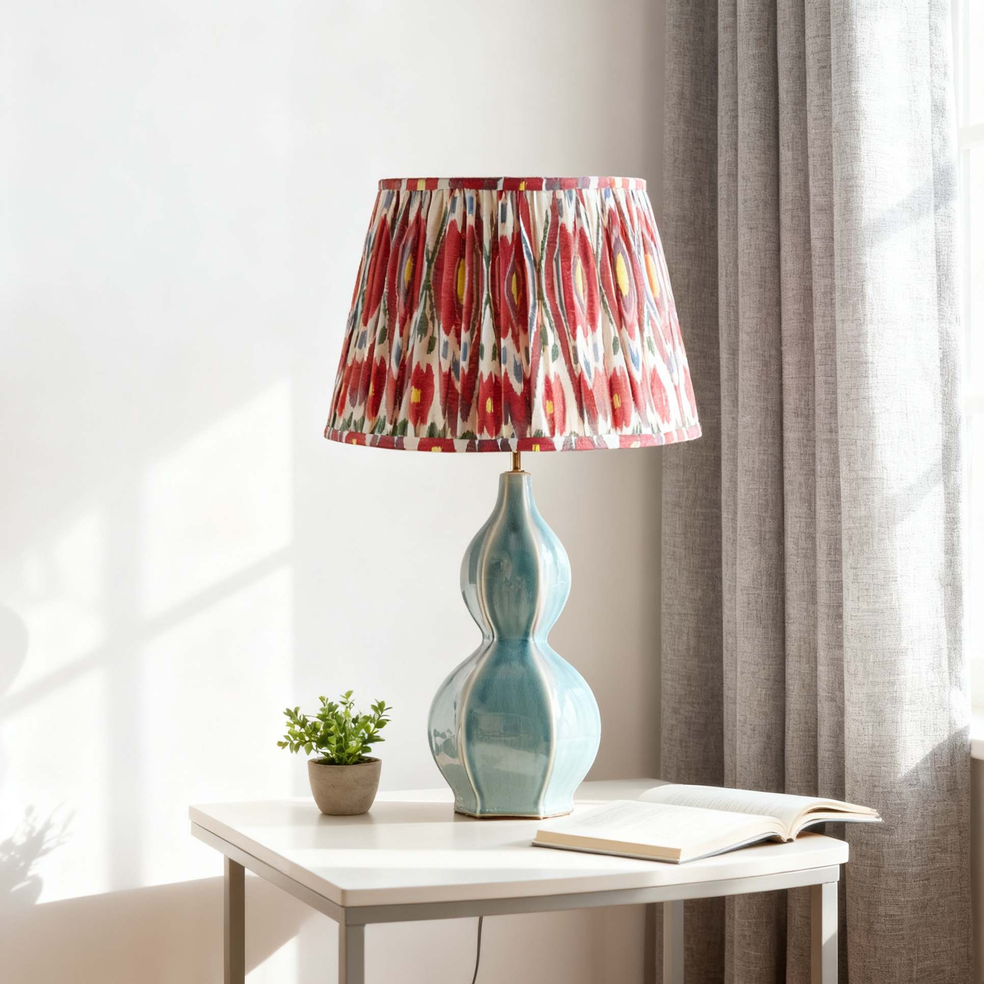 Thalune Table Lamp in Seaweed Ceramic - Sculptural Coastal Glow for Bedrooms and Living Rooms T593