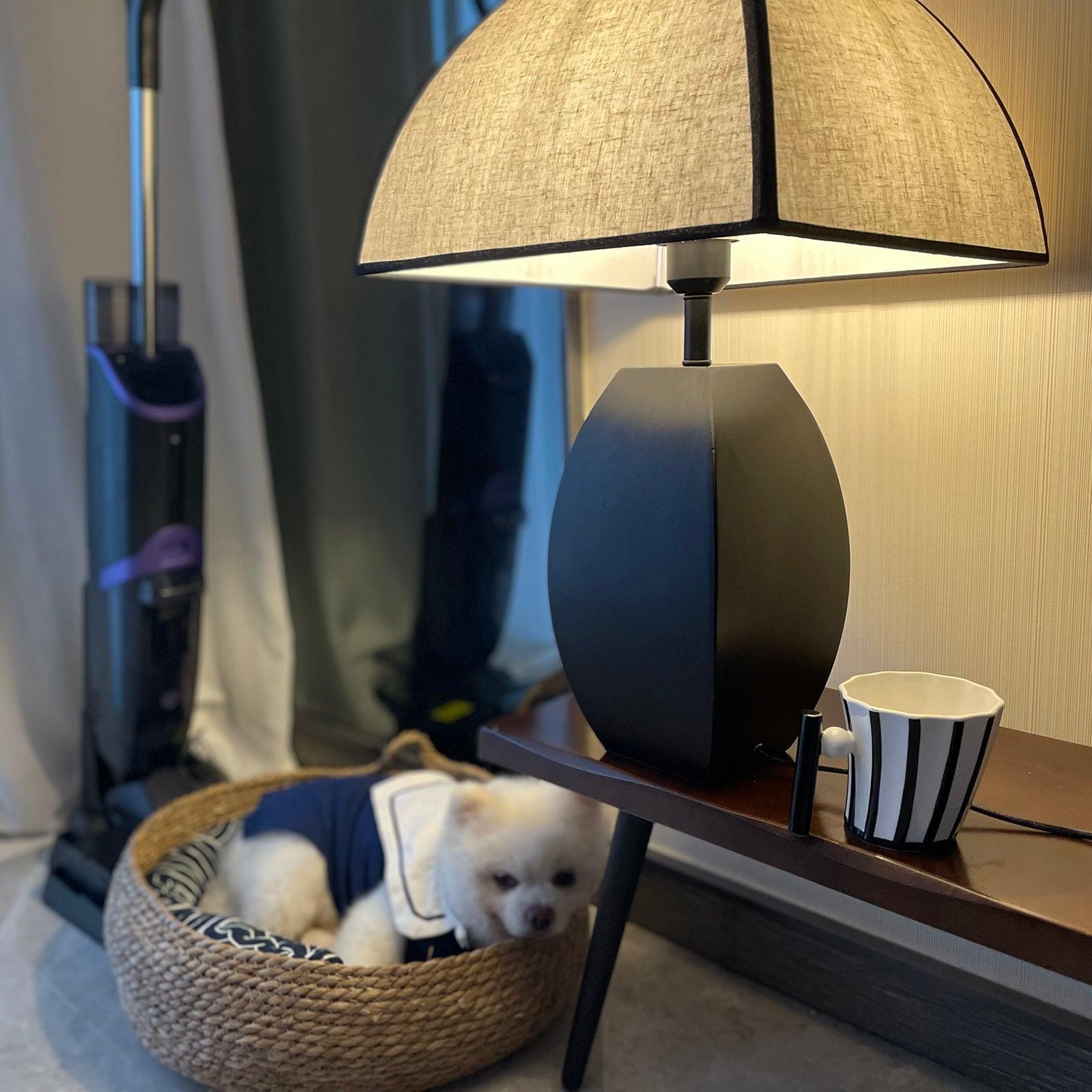 Retro Metal Mushroom Fabric Table Lamp M549