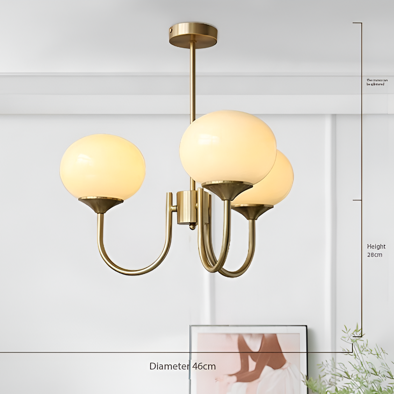 Marshmallow Modern Glass Chandelier D776