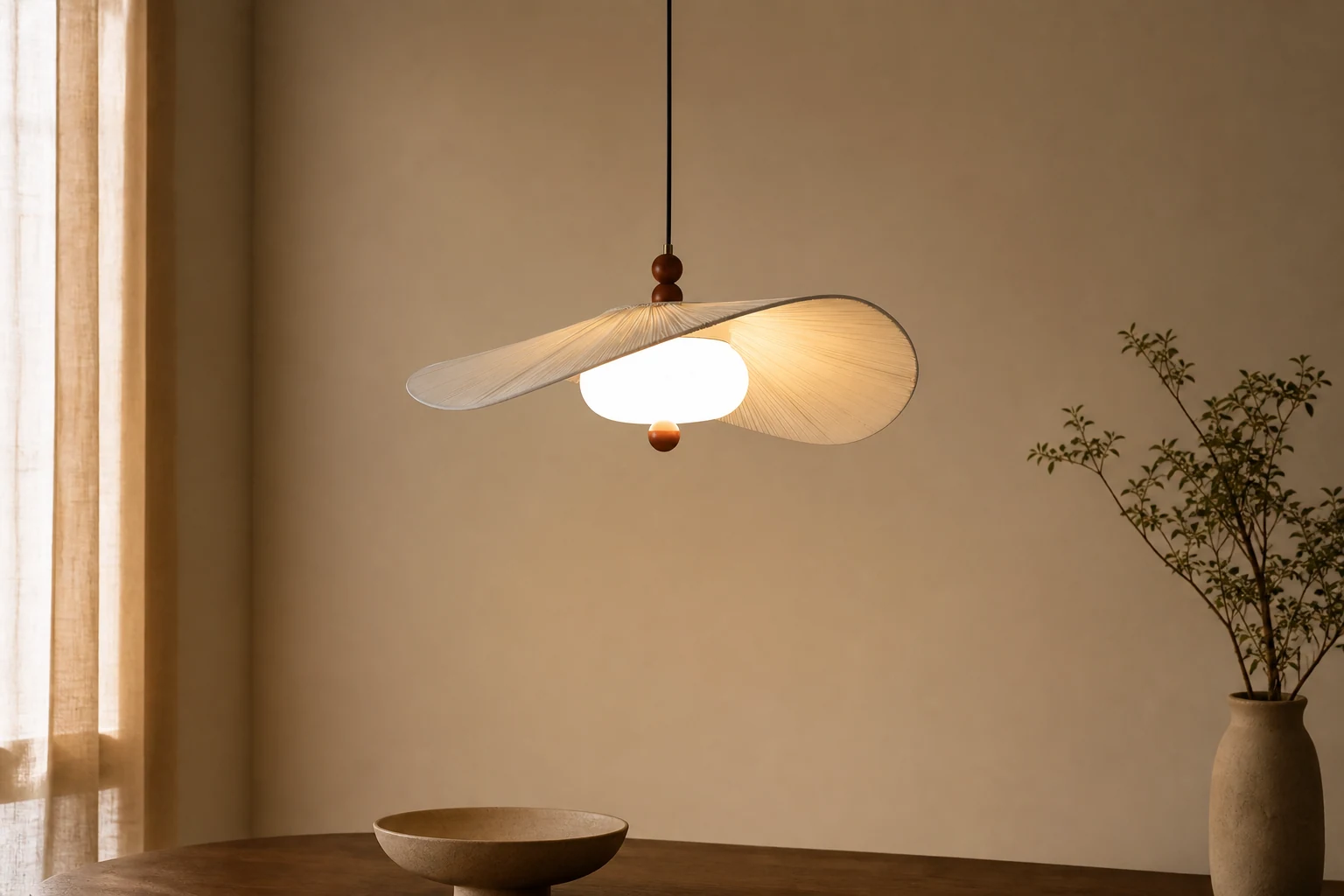 Lampa wisząca Serafina w uzupełniającej scenie lifestylowej