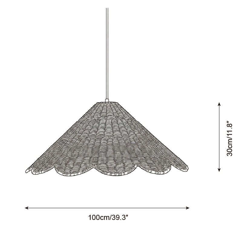 Scallop Pendant Lamp D309