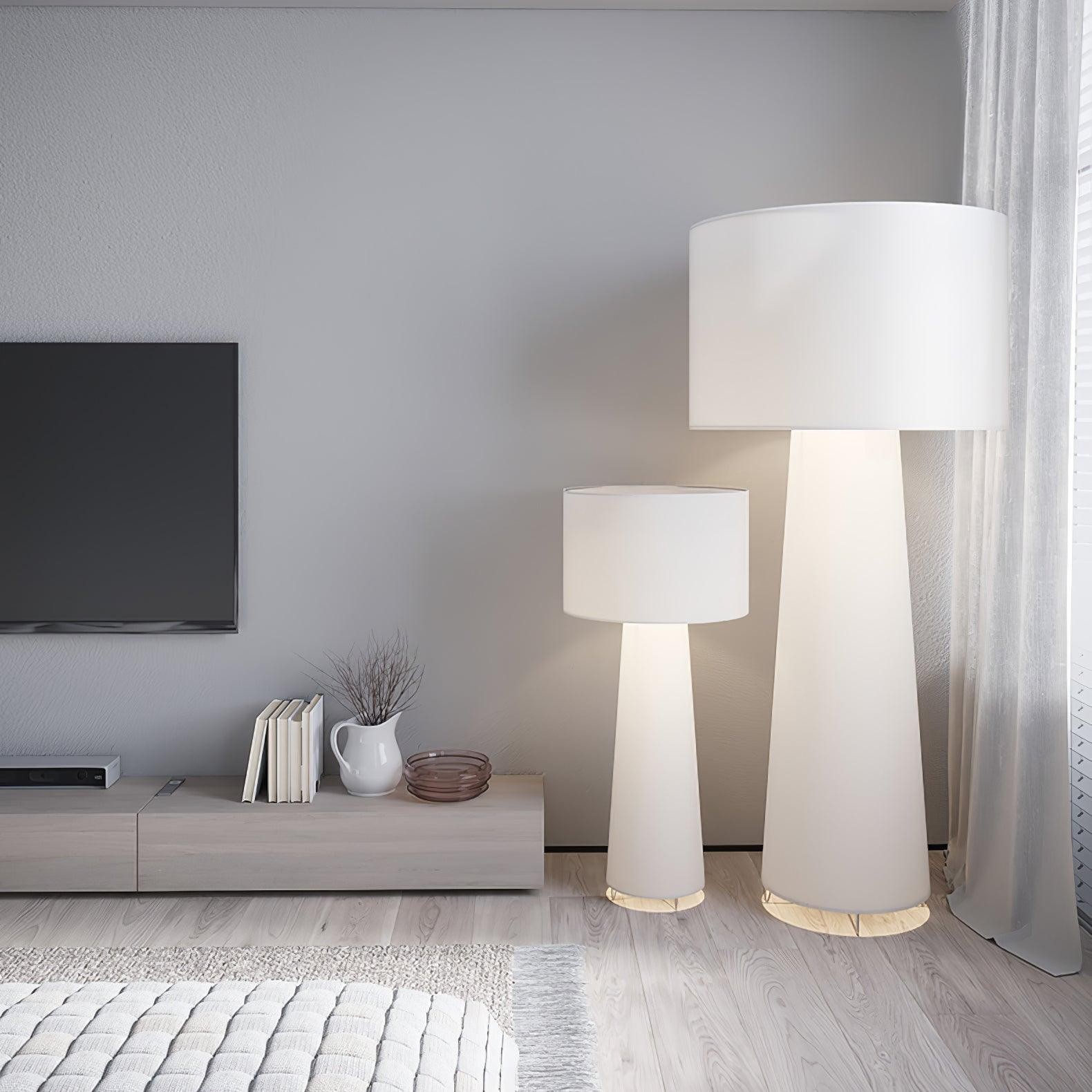Column Fabric Floor Lamp Suitable For Living Room M76