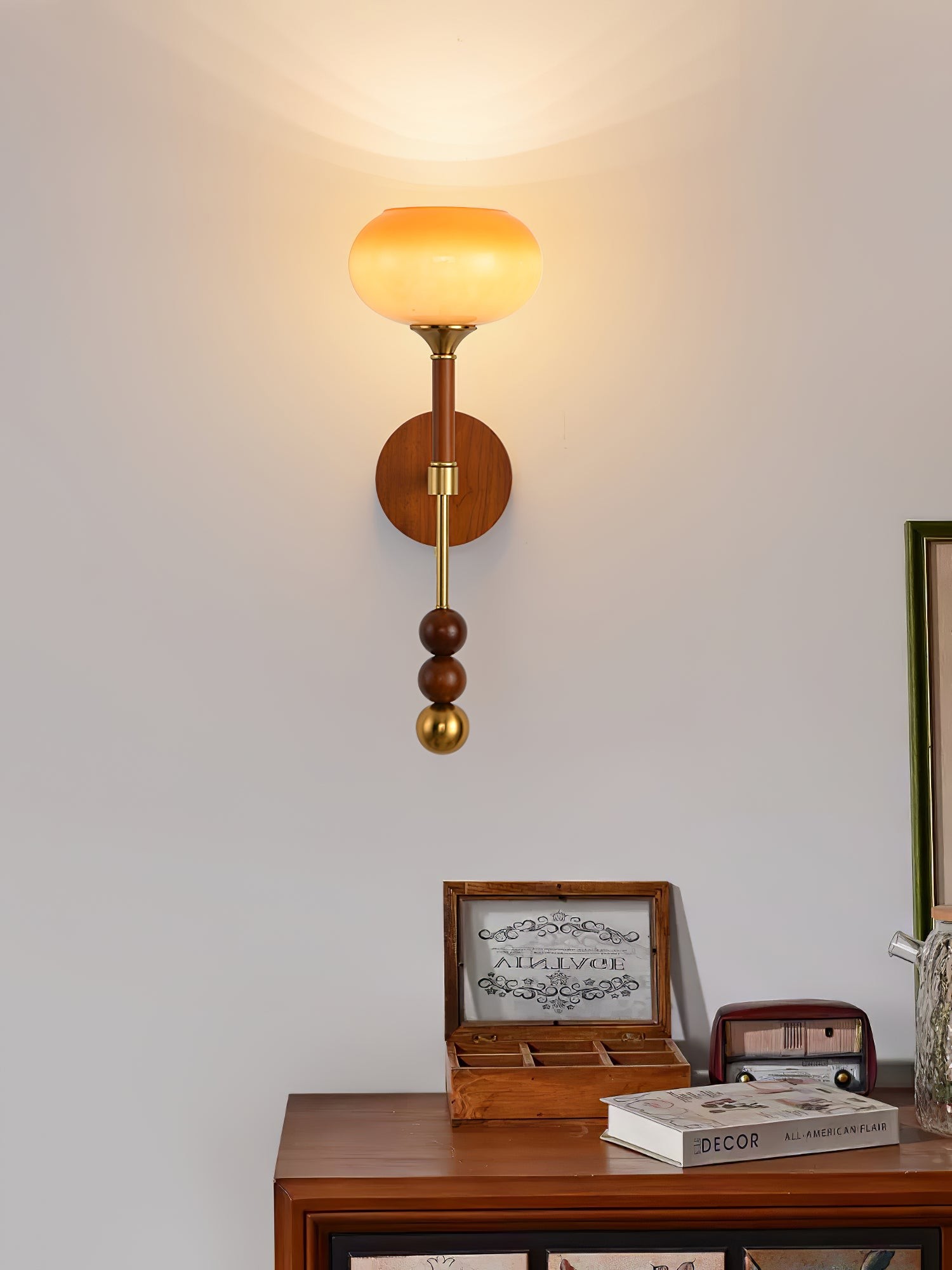 Retro Solid Wood Series Wall Lamp M523