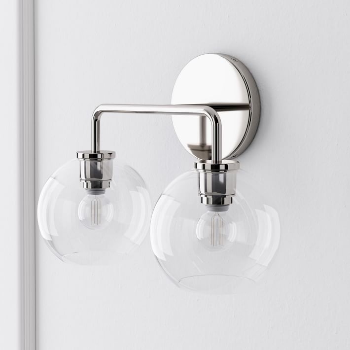 Selvion Artistic Globe Sconce Light - Handcrafted Glass Sculptural Wall Fixture T021