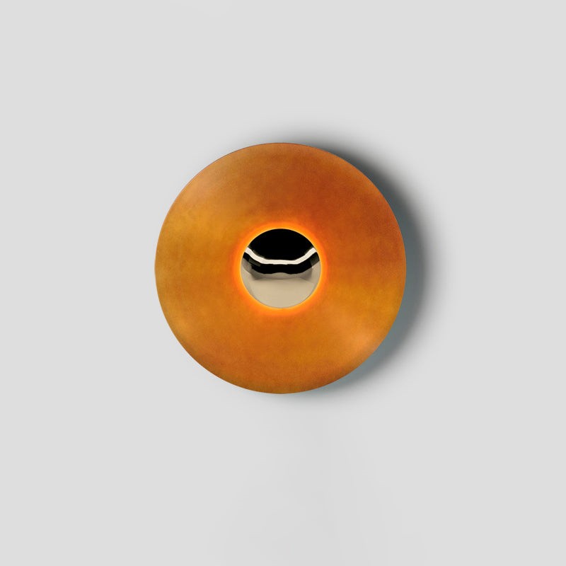 Simplicity Round Ginger Glow Wall Light S188