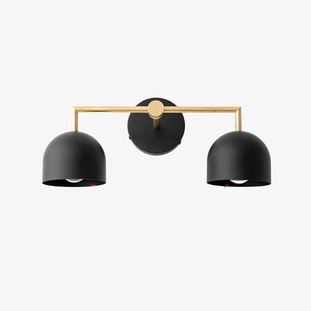 Metio Dome Farmhouse Vanity Wall Light Colorful Metal Sconce T450