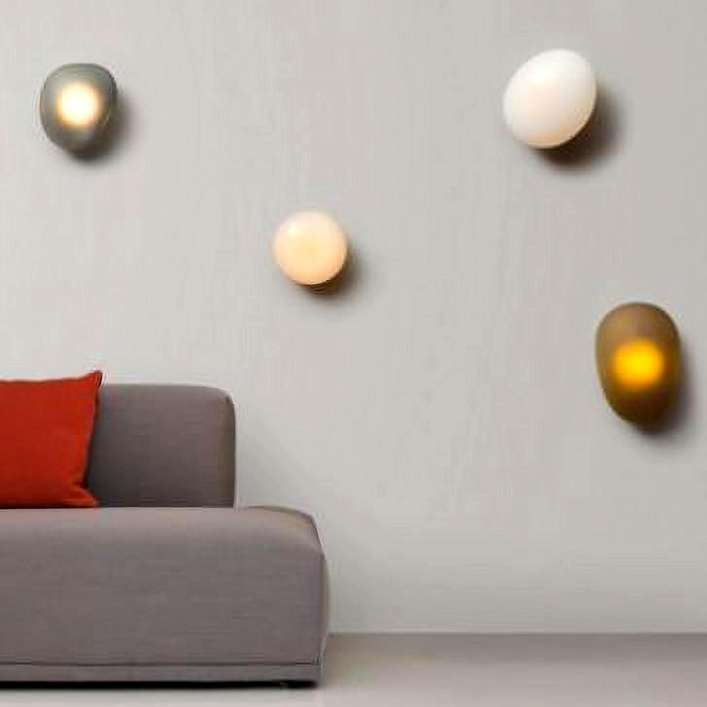 Pebble Glass Wall Lamp for Bedroom