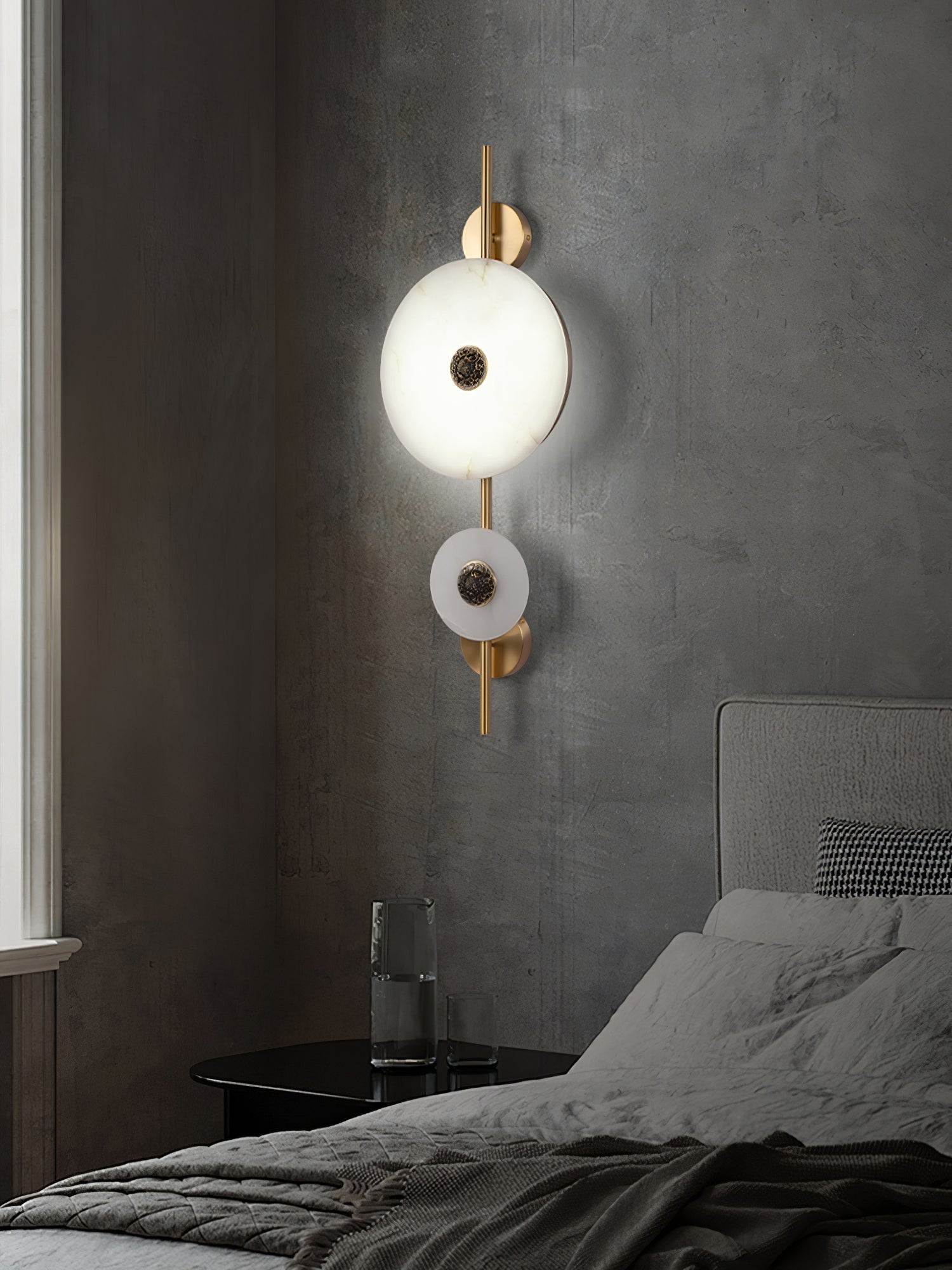 Alabaster Eclipse Wall Light D392