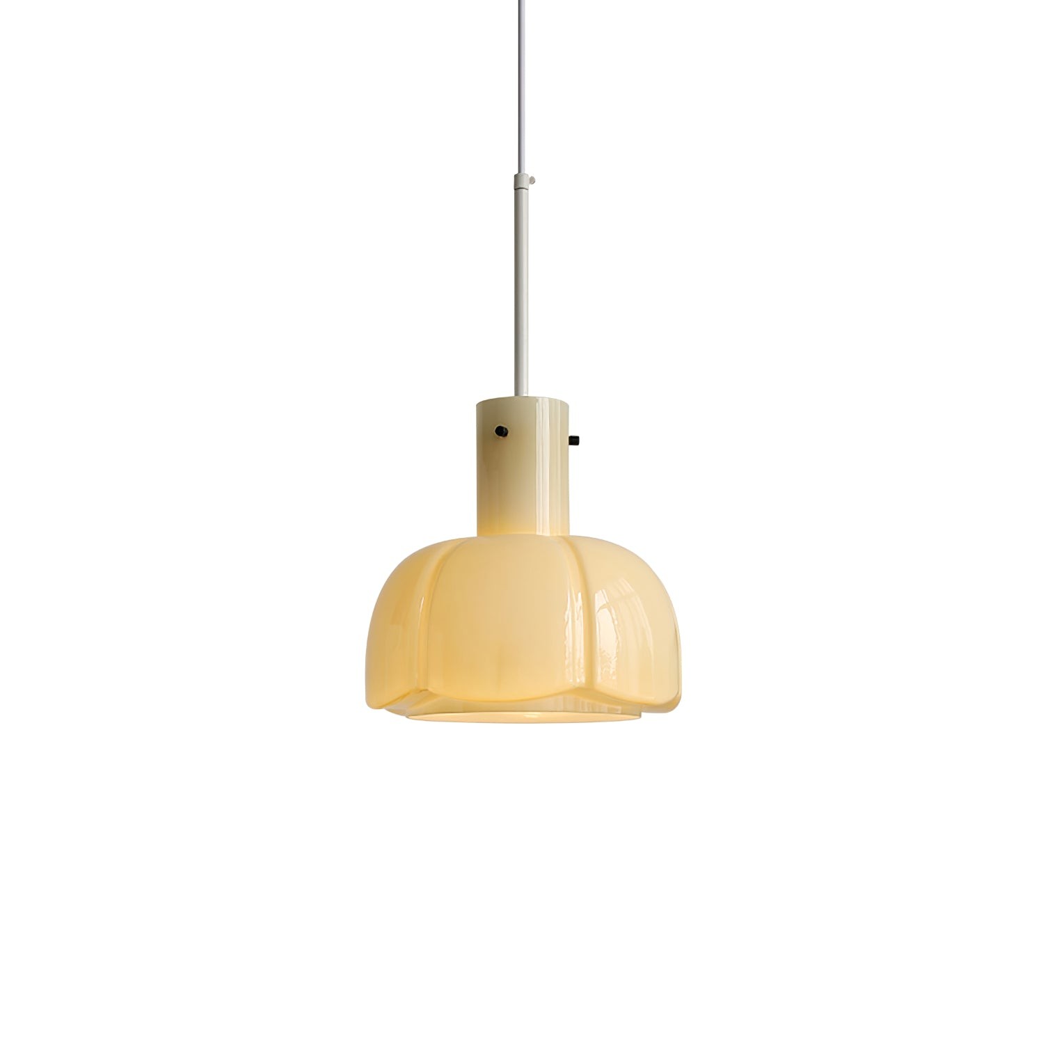 French Pastoral Style Petal Glass Pendant Light M123