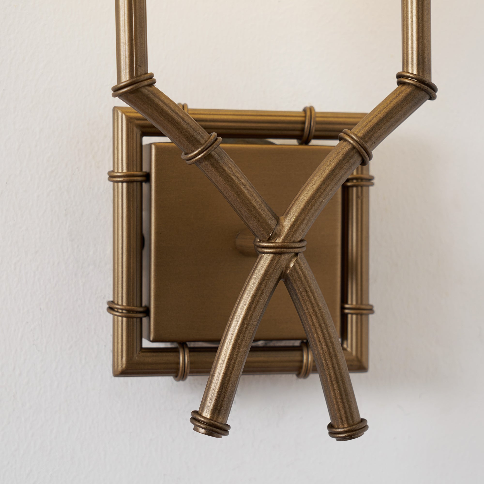 Double Arm Bamboo Sconce D586