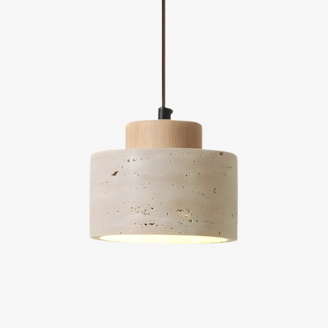 Modern Cylinder Pendant Light - Travertine Lighting for Home S371
