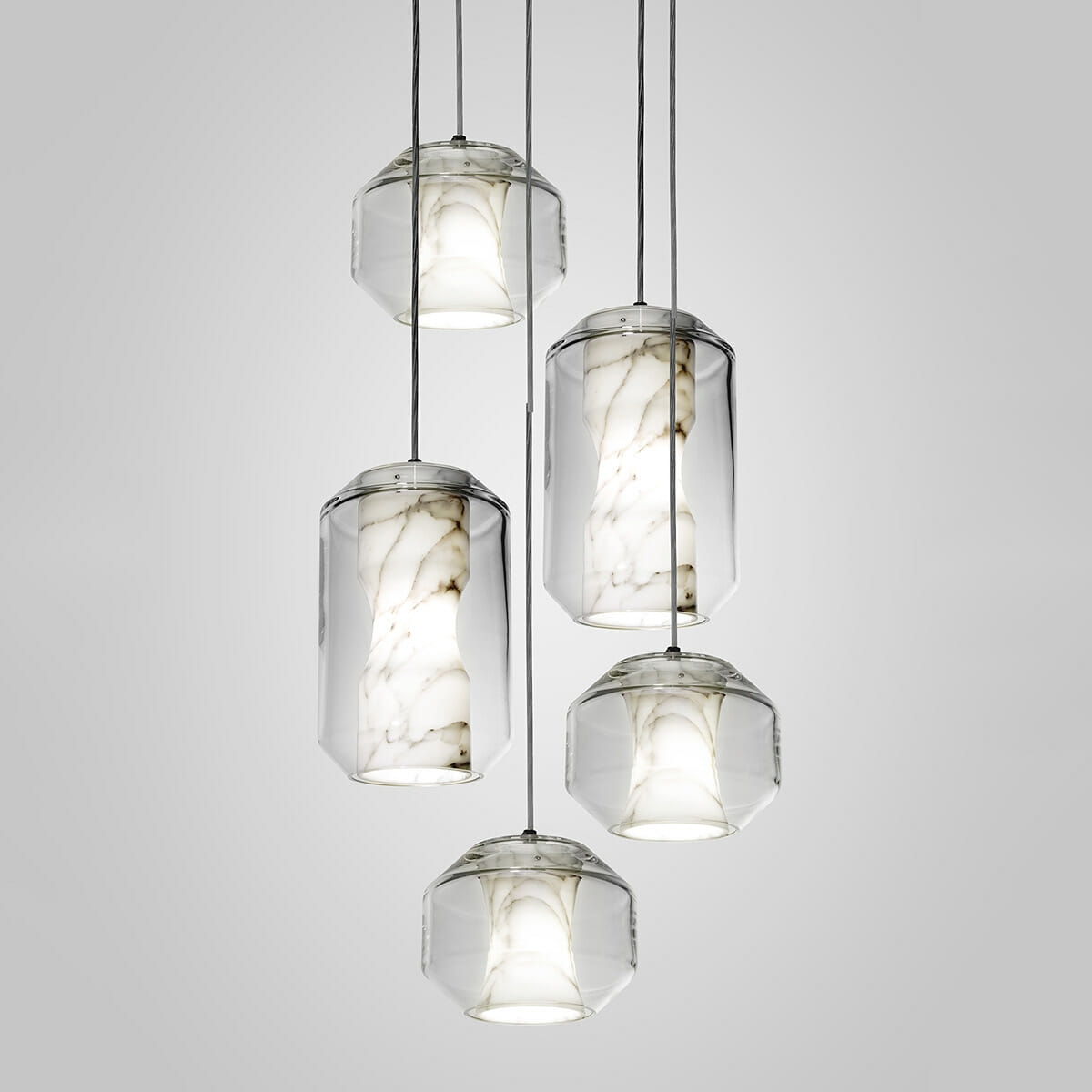 Glass Alabaster Pendant Lamp D444