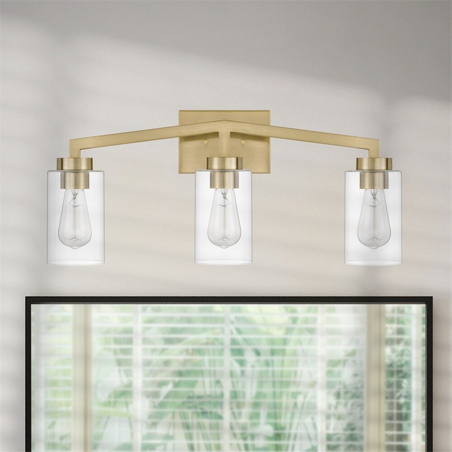 Industrial Cylindrical Brass Wall Lamp For Bathroom S114